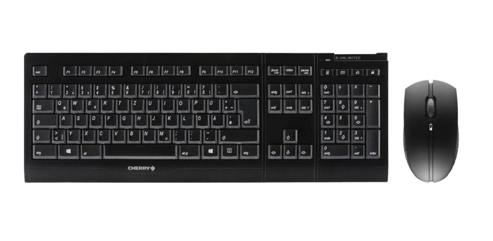 CHERRY B.Unlimited 3.0 | Draadloze Muis en Toetsenbordcombo | QWERTY | Zwart - Matmuis - Matmuis